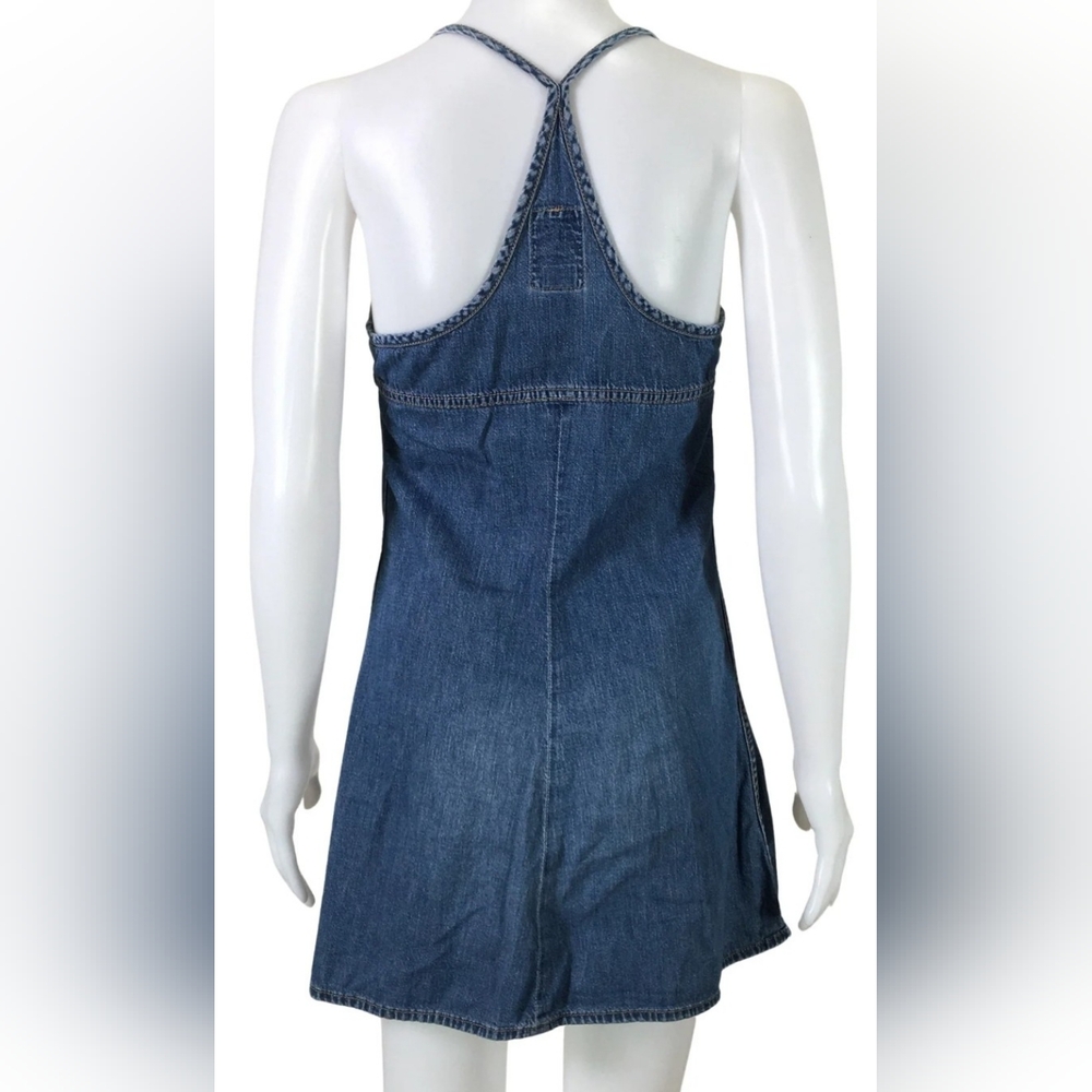 Diesel Vintage Indigo Denim Summer Mini Dress - Picture 2 of 6
